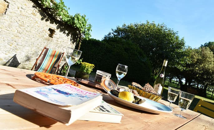 Gîte Océan à Talmont-Saint-Hilaire : terrasse et jardin