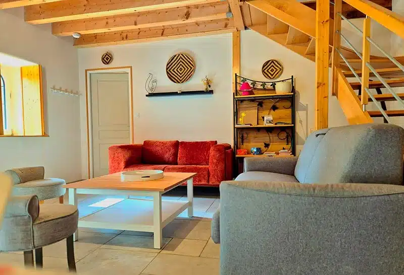 Le Logis de Concise – Gite Le Grand Logis à Les Herbiers : salon
