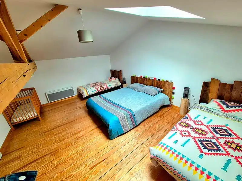 Le Logis de Concise – Gite Le Grand Logis à Les Herbiers : chambre