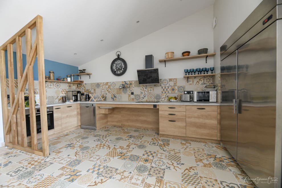 Les Chambres d'Aurore à Chanverrie : cuisine