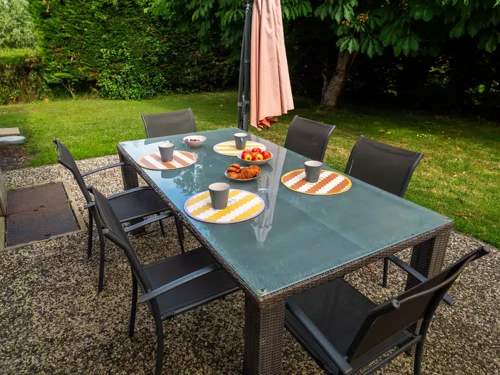 La Maraichine à Soullans : terrasse et jardin