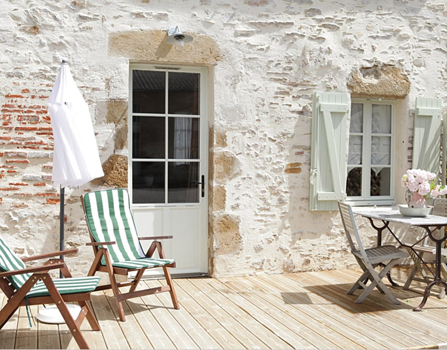 Raben à Talmont-Saint-Hilaire : terrasse et jardin