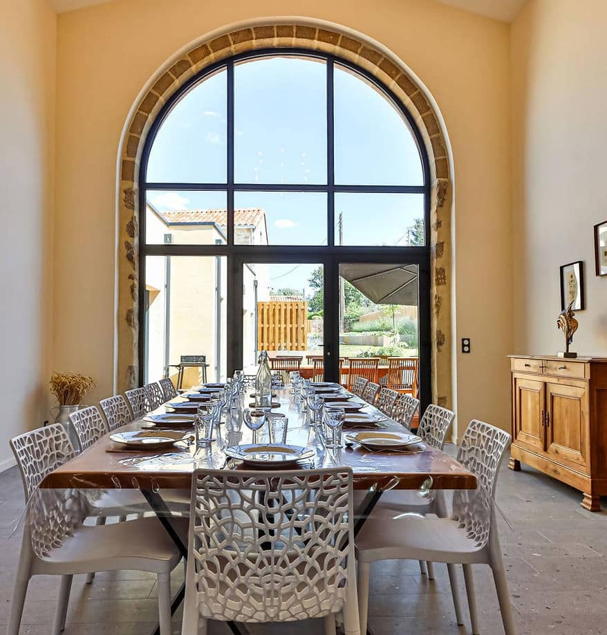 La Grange à La Gaubretière : salle à manger